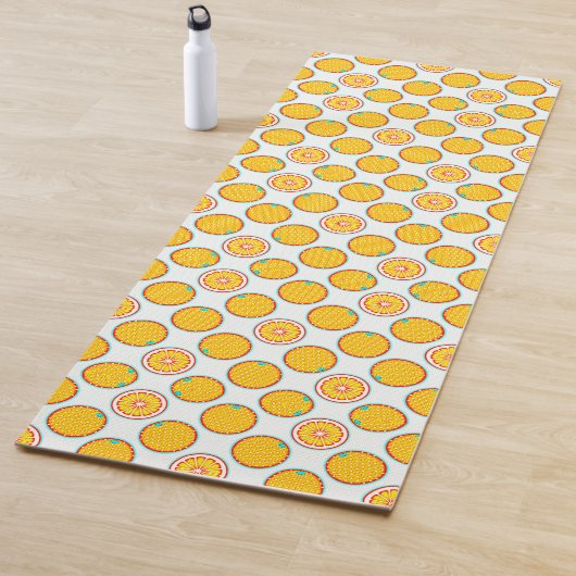 Tapis De Yoga Citrus PopArt (En situation)