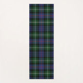 Tapis De Yoga Clan Plaid MacKenzie Chèque vert pourpre Tartan (Devant)