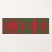 Tapis De Yoga Clan Plaid MacTavish Rouge Vert Check Tartan (Devant (Horizontal))