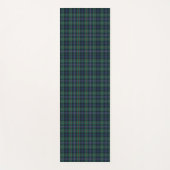 Tapis De Yoga Clan Plaid Robertson Vert Black Check Tartan (Devant)