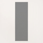 Tapis De Yoga Classic À damiers Racing Sport Check Black White (Dos)
