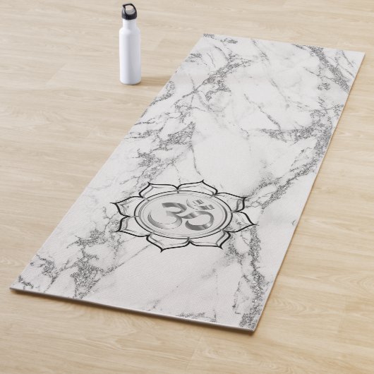 Tapis De Yoga Classic Elegant Marble OM (En situation)