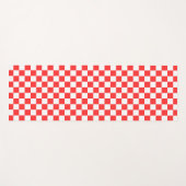 Tapis De Yoga Classic visual red checkerboard  (Devant (Horizontal))