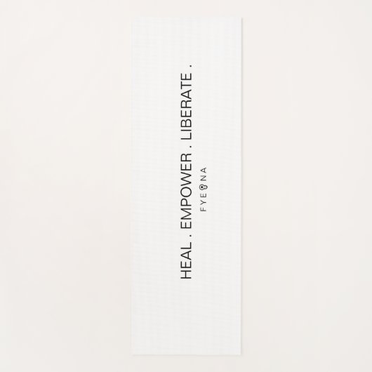 Tapis De Yoga Classique blanc de FYEONA (Devant)