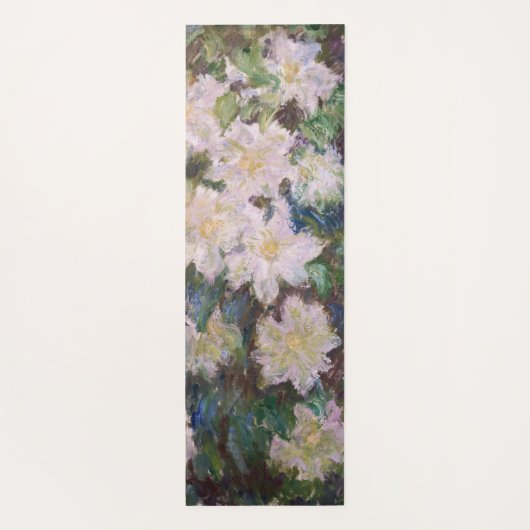 Tapis De Yoga Claude Monet - Clematis blanc (Dos)