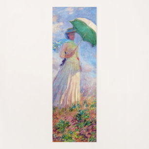 Tapis De Yoga Claude Monet - Femme avec un parasol face à droite