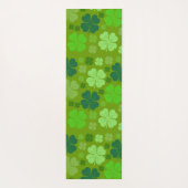 Tapis De Yoga Clovers verts, Lucky Clovers, Saint Patrick's Day (Dos)