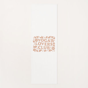 Tapis De Yoga Club des amateurs de yoga fille yogi drôle floral