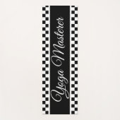 Tapis De Yoga Coche en noir et blanc (Devant)