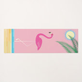 Tapis De Yoga Cocktails sur la plage avec Flamant rose Yoga Mat (Dos (Horizontal))