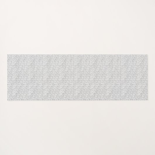 Tapis De Yoga Code binaire Bandes blanches noires (Dos (Horizontal))