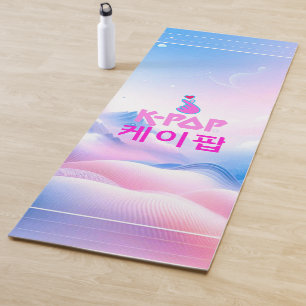 Tapis De Yoga Coeur de doigt K-Pop : Montrez votre amour