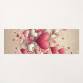 Tapis De Yoga coeur de la Saint-Valentin (Devant (Horizontal))