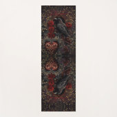 Tapis De Yoga Coeur gothique Beauté foncée Romance (Devant)