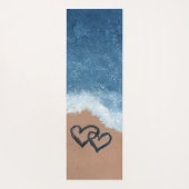 Tapis De Yoga Cœurs dans le Sable (Dos)