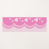 Tapis De Yoga Coeurs roses (Devant (Horizontal))