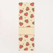 Tapis De Yoga Coeurs rouges et points noirs (Dos)