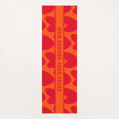 Tapis De Yoga Coeurs rouges rétro et Super (Devant)