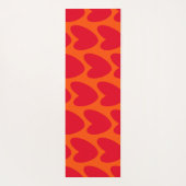 Tapis De Yoga Coeurs rouges rétro et Super (Dos)