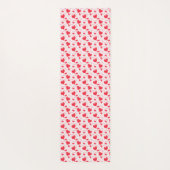 Tapis De Yoga Coeurs rouges, texte, "aime-toi". (Dos)
