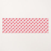 Tapis De Yoga Coeurs rouges, texte, "aime-toi". (Devant (Horizontal))
