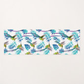 Tapis De Yoga Colibri à queue longue tropicale (Devant (Horizontal))