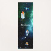 Tapis De Yoga Collage d'astronautes amusants (Devant)