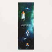 Tapis De Yoga Collage d'astronautes amusants (Dos)