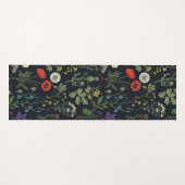 Tapis De Yoga Collage de fleurs sauvages (Devant (Horizontal))