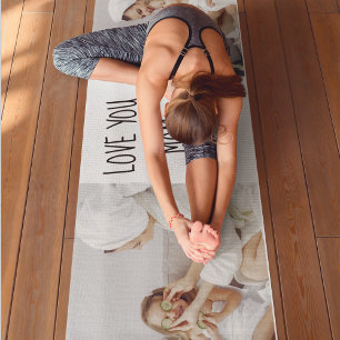 Tapis De Yoga Collage moderne Photo Love You Mom Best Gift