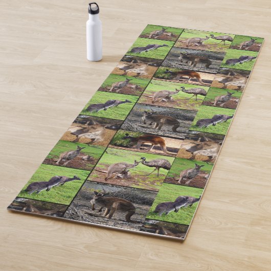 Tapis De Yoga Collage photo Kangaroo, Yoga Mat (En situation)