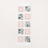 Tapis De Yoga Collage tendance Photo & Pastel rose Meilleur cade (Dos)