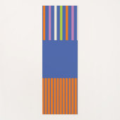 Tapis De Yoga Color Pop Stripes design rayé moderne (Devant)