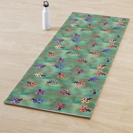 Tapis De Yoga Coloré Ladybugs Yoga Mat (En situation)