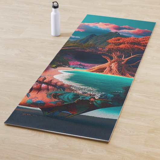 Tapis De Yoga Colored skull (En situation)