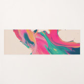 Tapis de Yoga Colorés Abstraits (Devant (Horizontal))