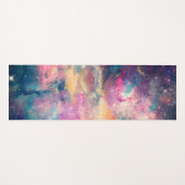 Tapis De Yoga Colorful Galaxy Nebula Watercolor Painting (Devant (Horizontal))