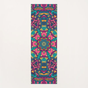 Tapis De Yoga Colorful Indian Mexican Ethnic Oriental Rug Mandal