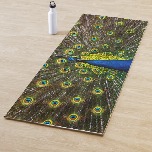 Tapis De Yoga Colorful peacock (En situation)