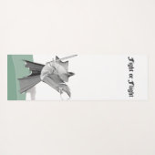 Tapis De Yoga Combattant Numérique Combat ou Fuite (Dos (Horizontal))