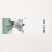 Tapis De Yoga Combattant Numérique Combat ou Fuite (Devant (Horizontal))