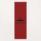Tapis De Yoga Come & Take It ! Flag de Texas State (Devant)