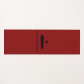 Tapis De Yoga Come & Take It ! Flag de Texas State (Devant (Horizontal))