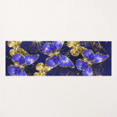 Tapis De Yoga Composition avec papillons Sapphire (Devant (Horizontal))