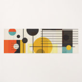 Tapis De Yoga Composition des formes géométriques colorées (Devant (Horizontal))