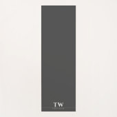 Tapis De Yoga Concepteur de mode Noir (Devant)