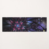 Tapis De Yoga Conception Abstraite des fleurs fractales. (Dos (Horizontal))