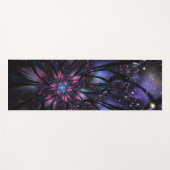 Tapis De Yoga Conception Abstraite des fleurs fractales. (Devant (Horizontal))