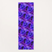 Tapis De Yoga Conception Abstraite Électrique Bleu Et Violet (Devant)