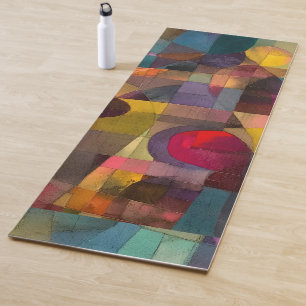 Tapis De Yoga Conception Abstraite Géométrique de Couleurs Vives